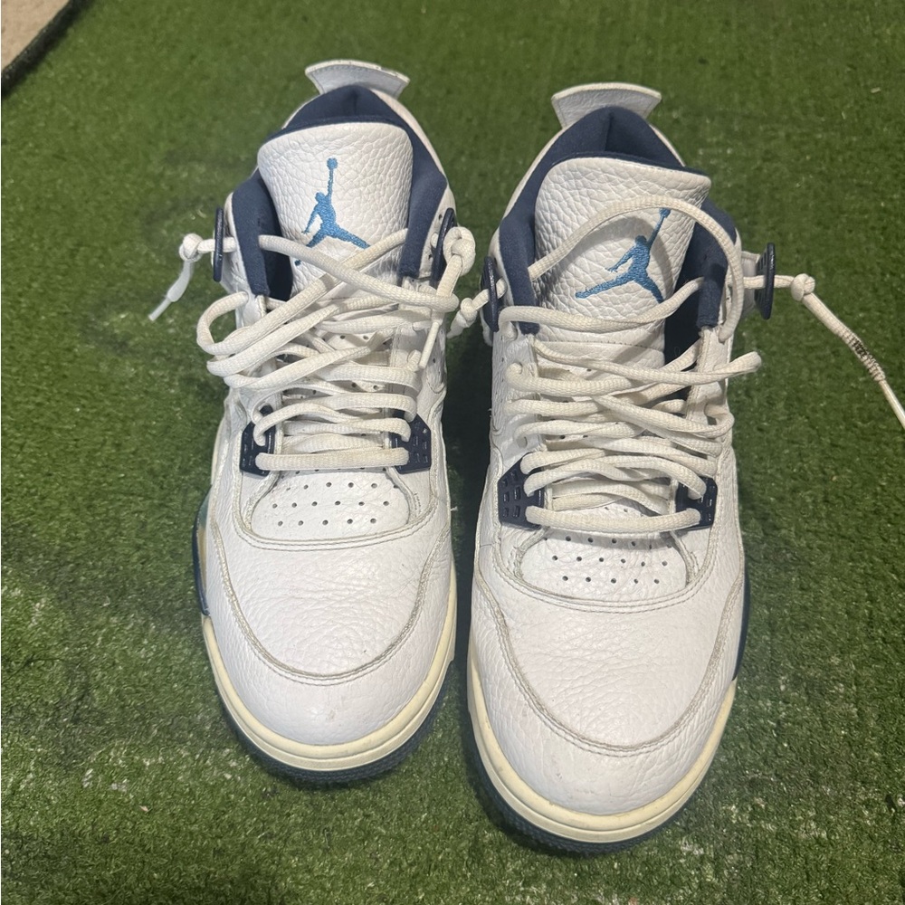 Jordan White and Blue Men's Sneakers